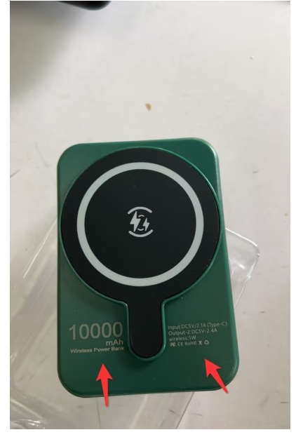 Falcon MagCharge black magnetic power bank 5000 mAh